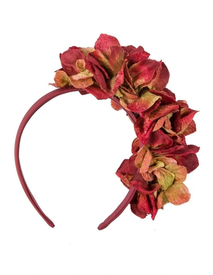 Max Alexander Vintage Floral Headband in Wine MA1026W image 4