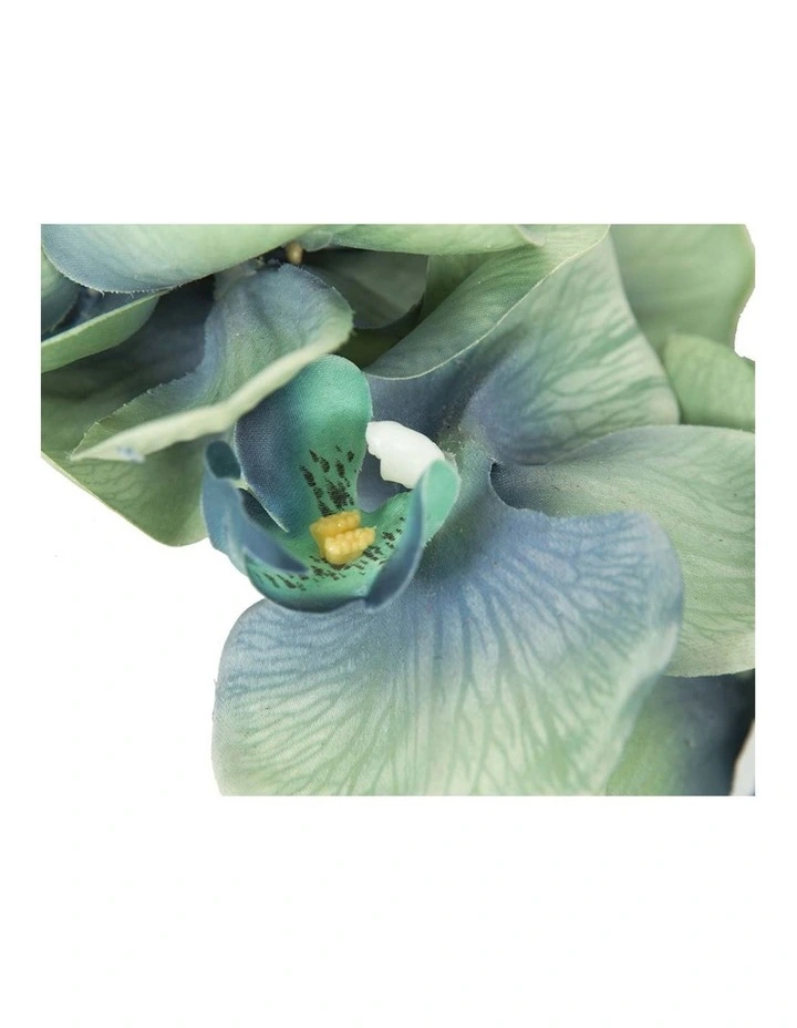 Fillies Collection bespoke aqua orchid flower headband S287AQ image 3