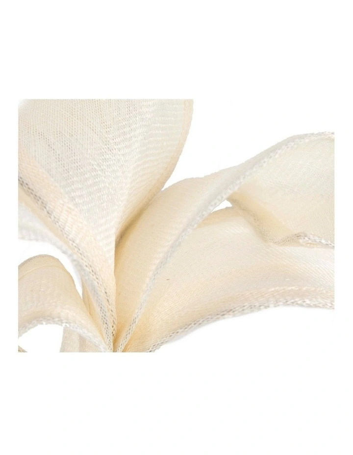 Cream sinamay flames racing fascinator by Max Alexander MA938C image 3