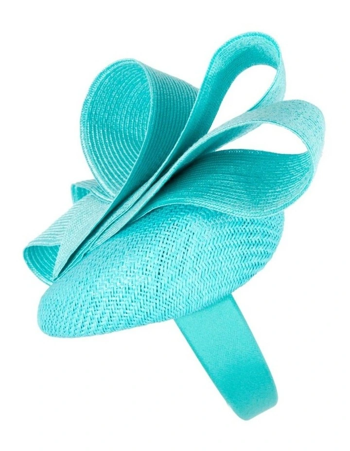 Turquoise pillbox fascinator by Fillies Collection S286 S286TQ image 3
