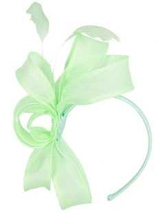 Max Alexander mint green organza fascinator MA956MI