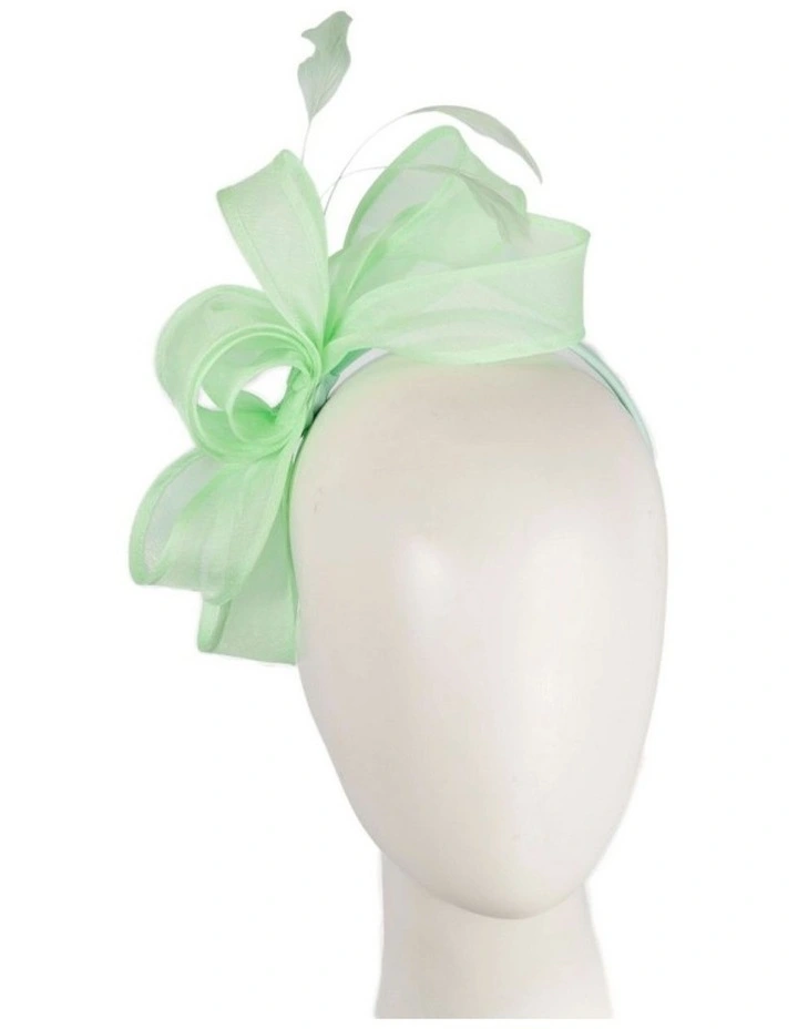 Max Alexander mint green organza fascinator MA956MI image 2