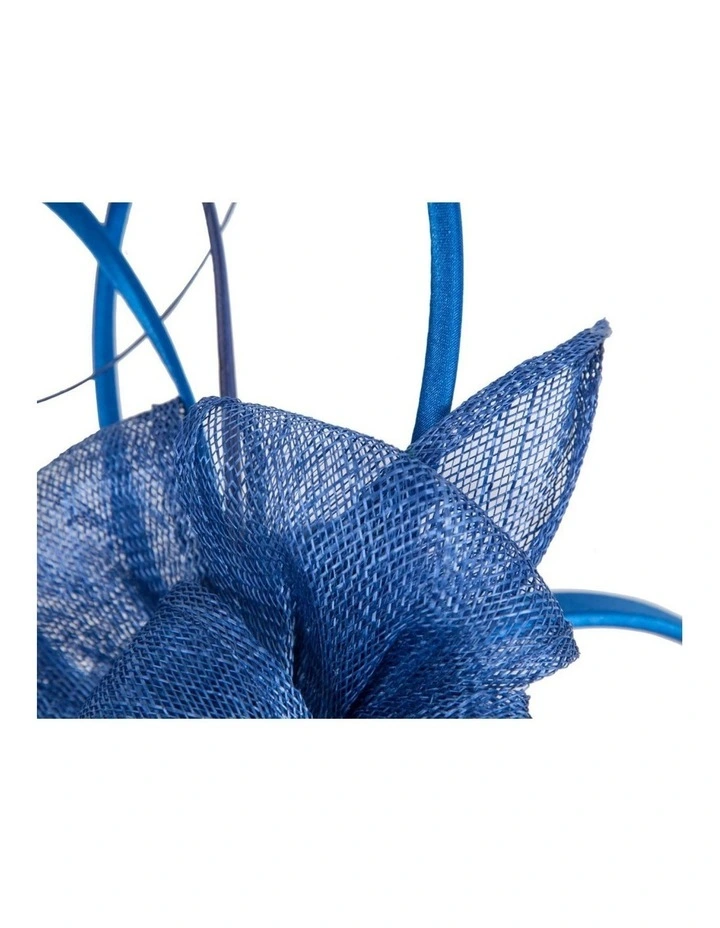 Max Alexander royal blue sinamay fascinator MA970RB image 3