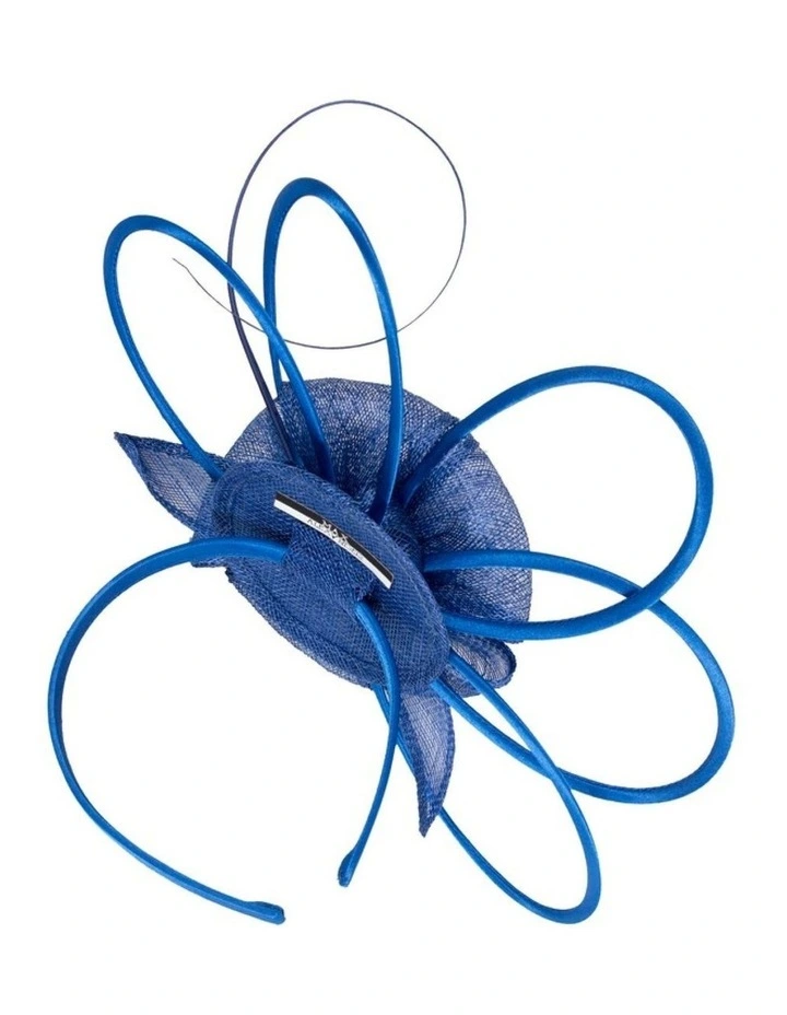Max Alexander royal blue sinamay fascinator MA970RB image 4