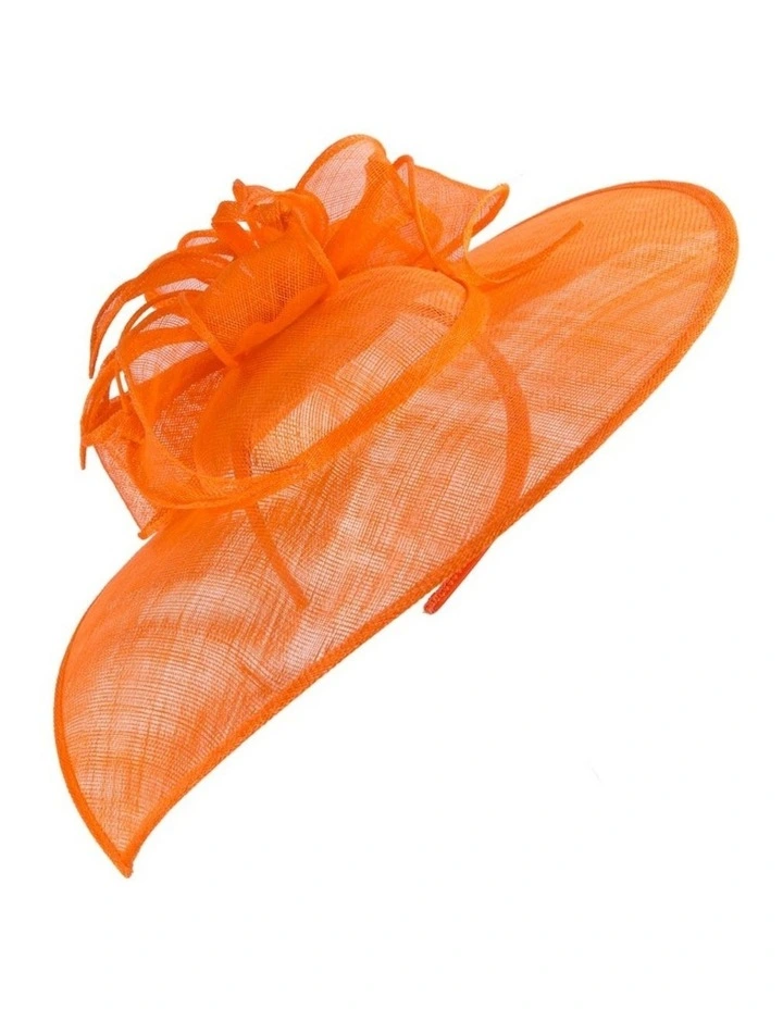 Max Alexander orange sinamay fascinator MA903OR image 1