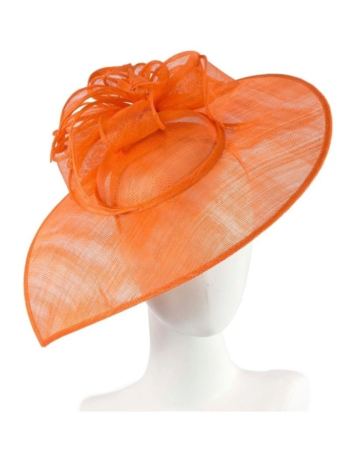 Max Alexander orange sinamay fascinator MA903OR image 2
