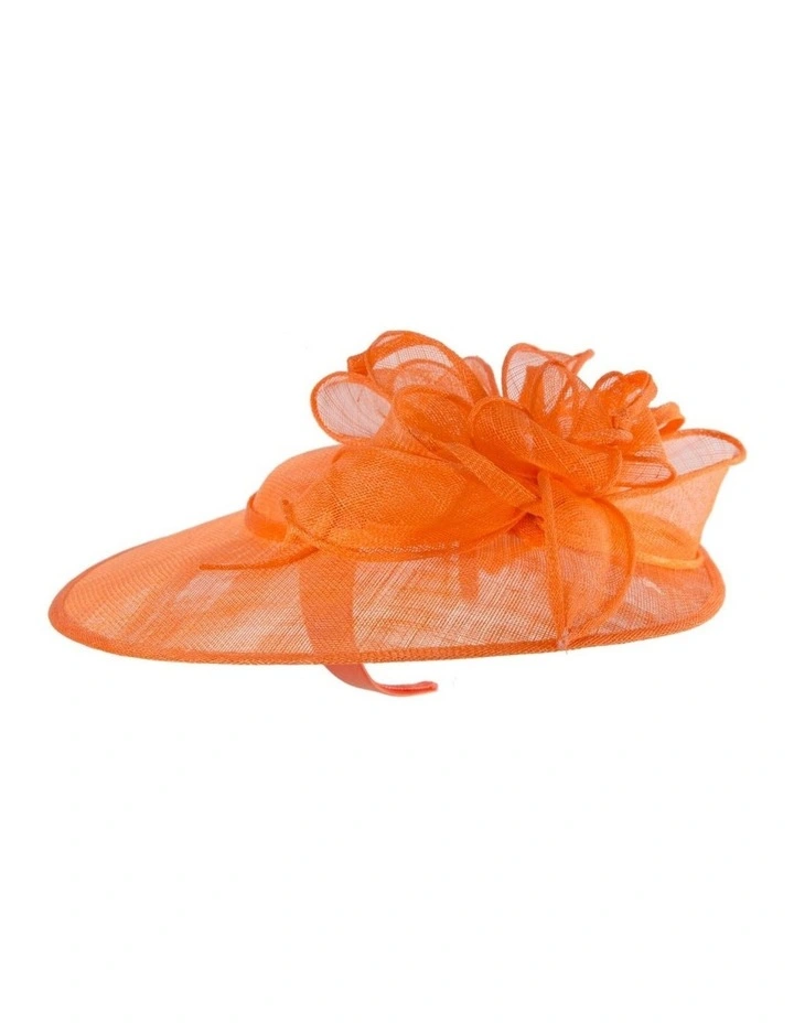 Max Alexander orange sinamay fascinator MA903OR image 3