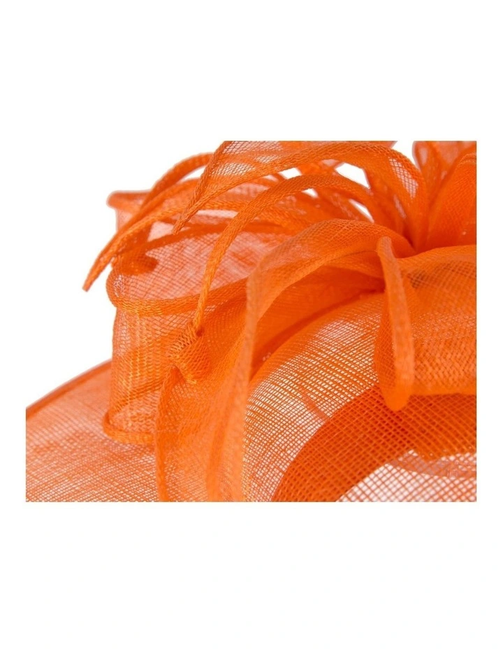 Max Alexander orange sinamay fascinator MA903OR image 5