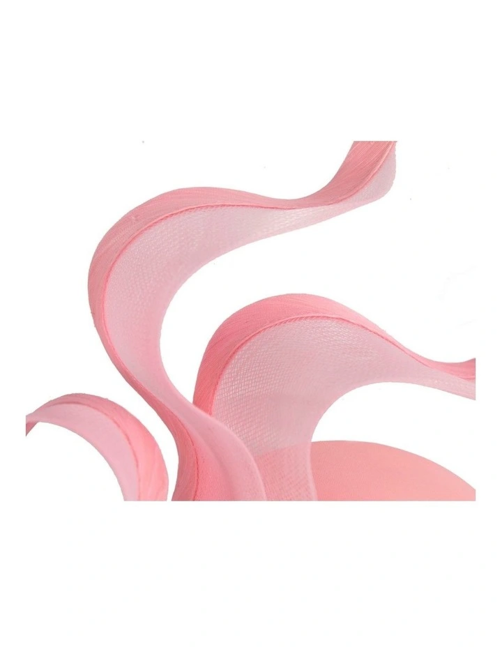Fillies Collection Pink Crinoline Fascinator with Silk Abaca Edge S343PI image 3