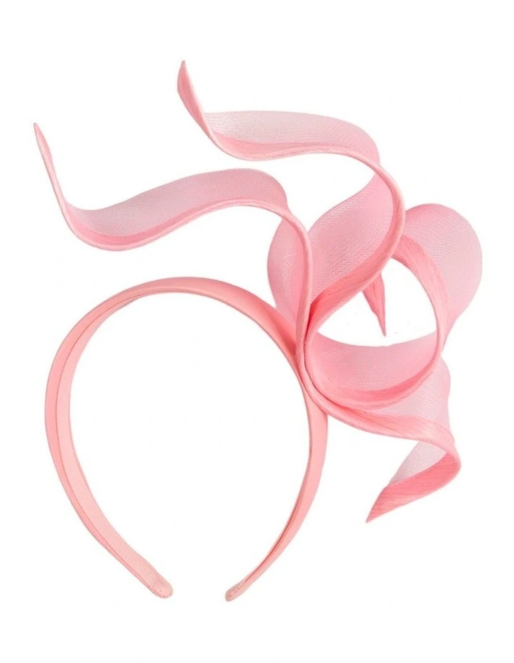 Fillies Collection Pink Crinoline Fascinator with Silk Abaca Edge S343PI image 4