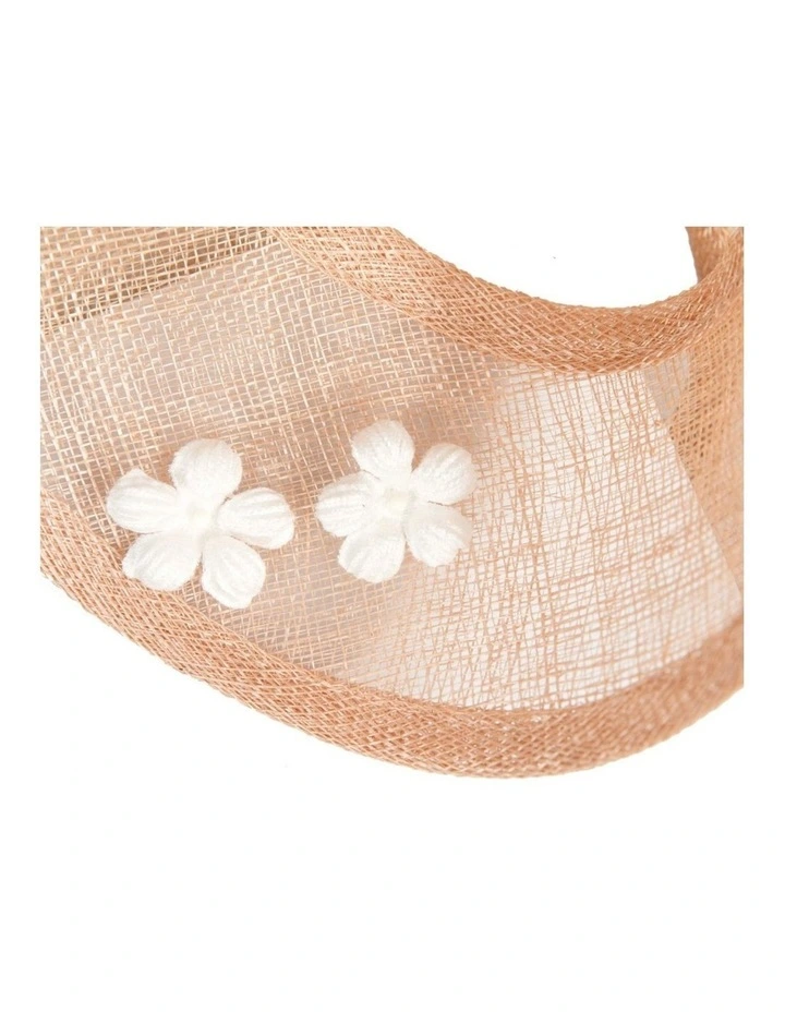 Max Alexander nude sinamay fascinator MA964NU image 3