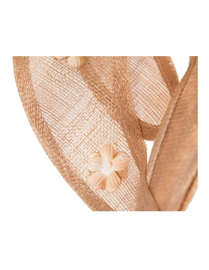 Max Alexander nude sinamay fascinator MA964NU image 4