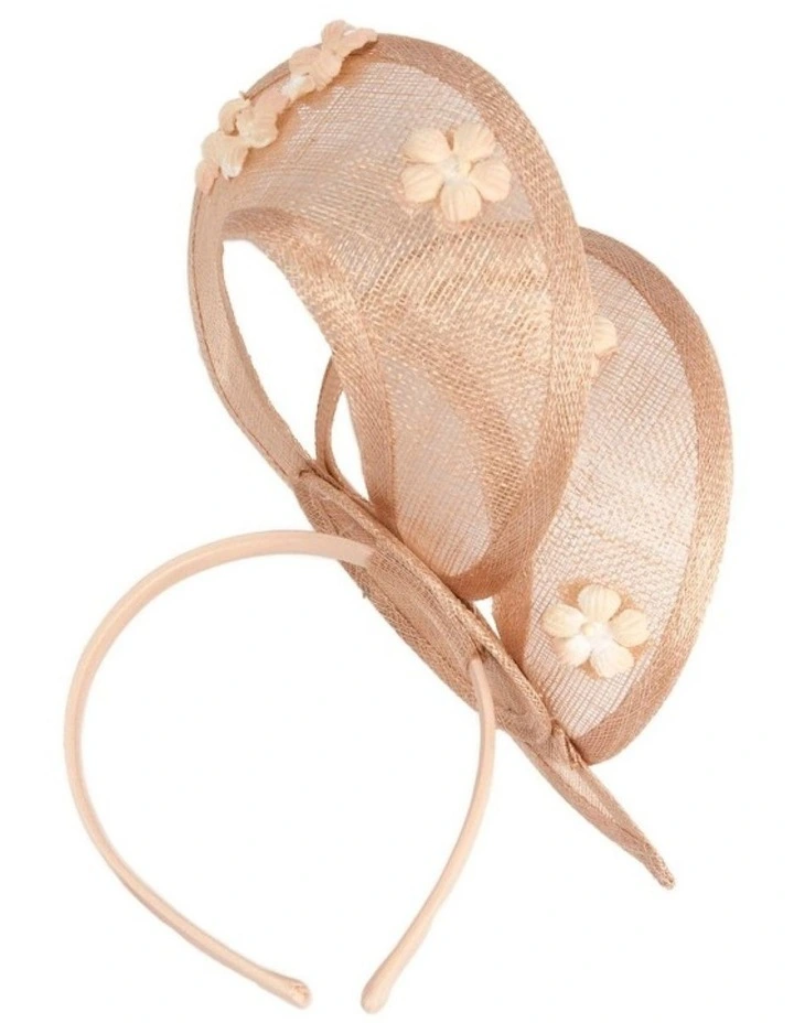 Max Alexander nude sinamay fascinator MA964NU image 5