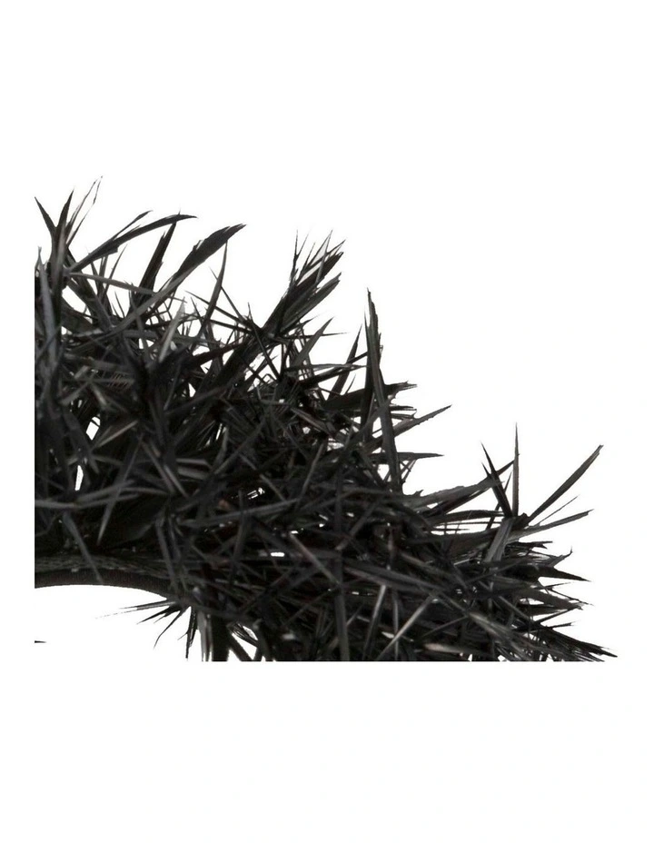 Max Alexander Black Pointy Feather Fascinator MA978B image 3