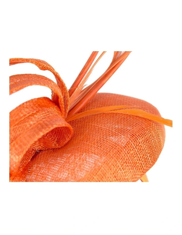 Max Alexander orange sinamay pillbox fascinator MA936OR image 5
