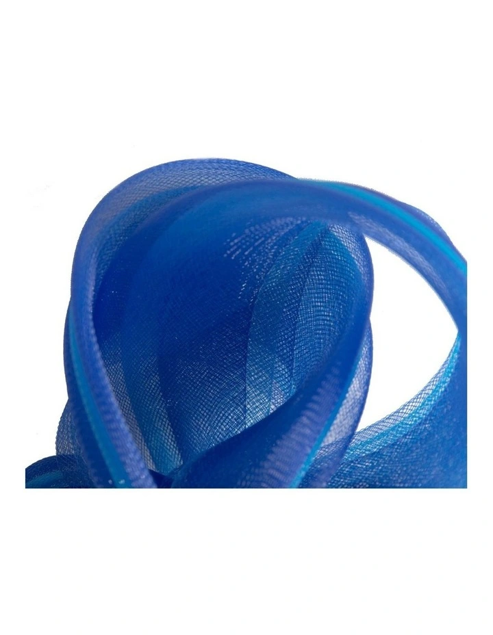 Fillies Collection navy and royal blue crinoline bow fascinator S327BL image 3