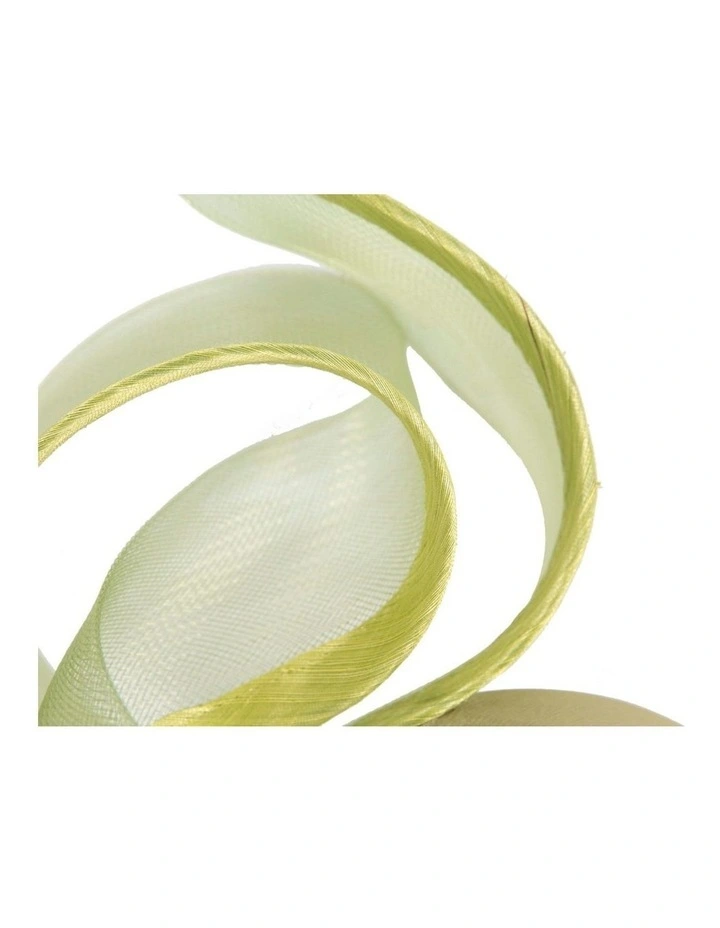 Sculptured lime green racing fascinator by Fillies Collection S246LIM image 3