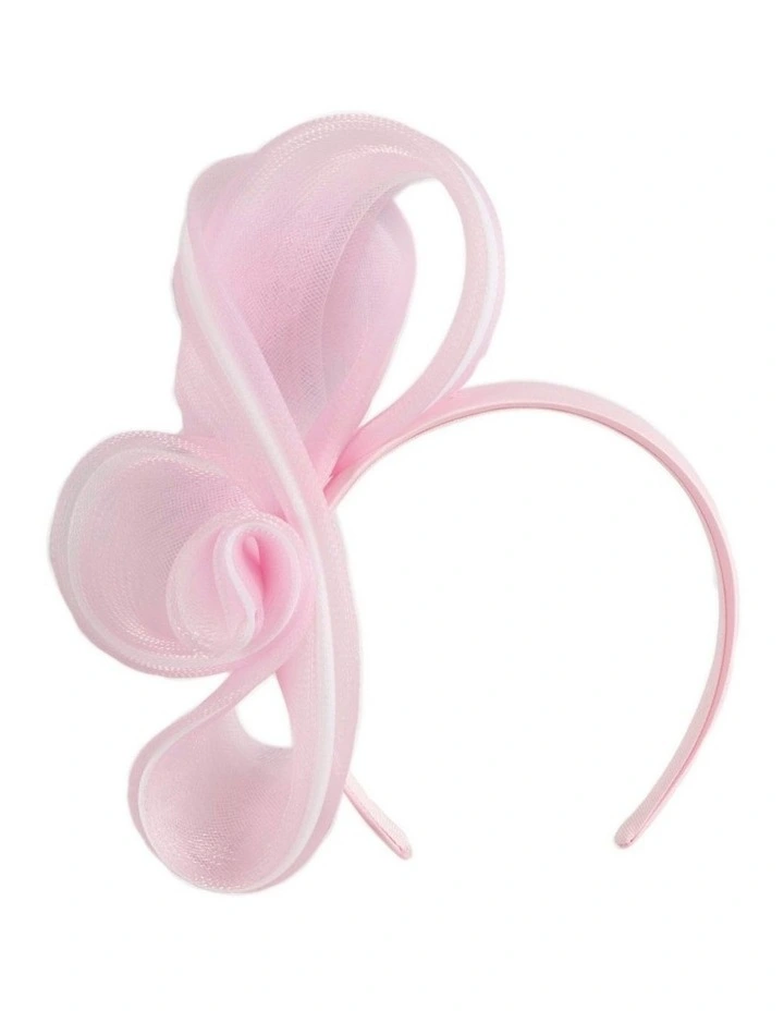 Fillies Collection Pink Crinoline Bow Fascinator S327PI image 1
