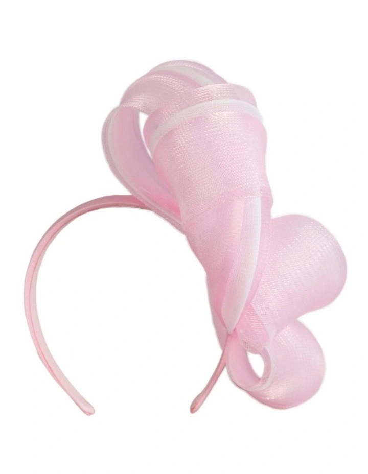 Fillies Collection Pink Crinoline Bow Fascinator S327PI image 4