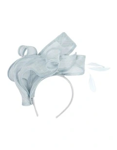 Max Alexander Large Light Blue Sinamay Fascinator MA931LBL