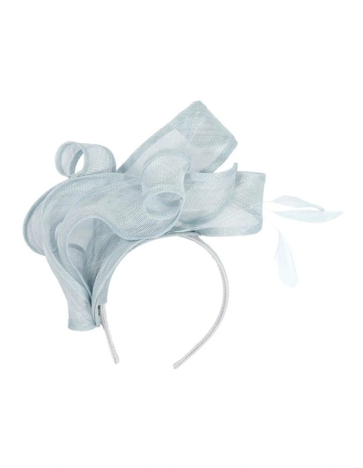 Max Alexander Large Light Blue Sinamay Fascinator MA931LBL image 1