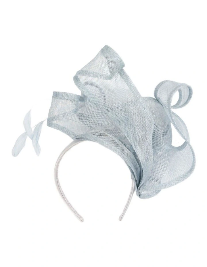 Max Alexander Large Light Blue Sinamay Fascinator MA931LBL image 4