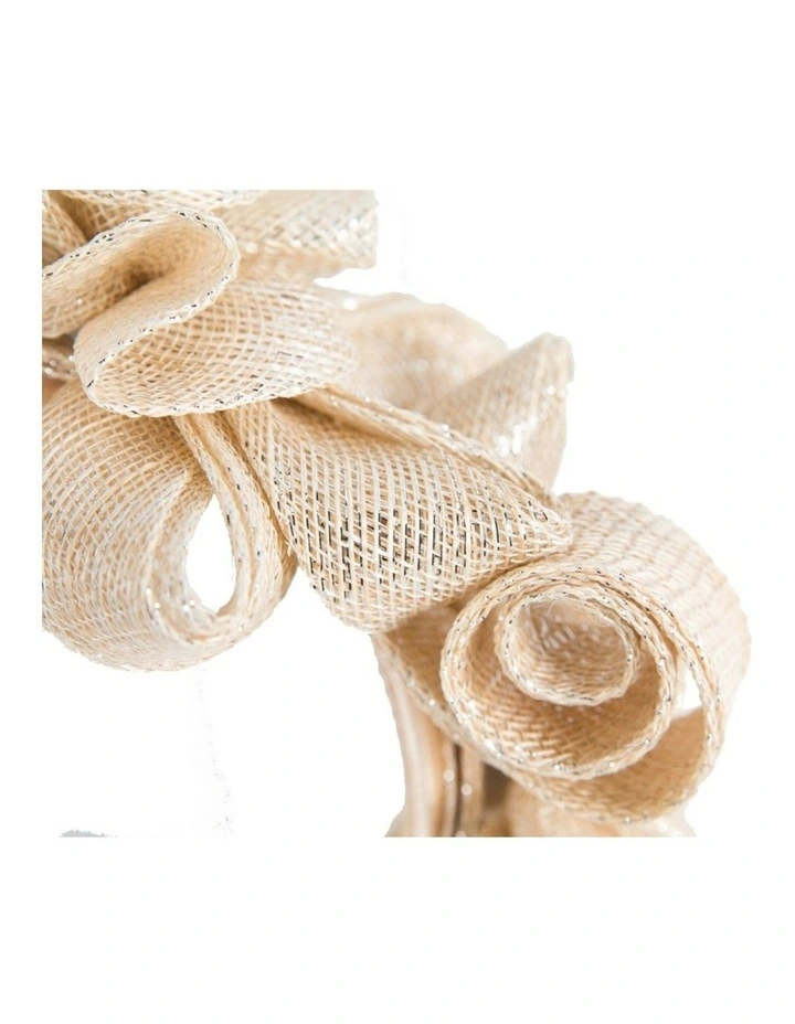 Max Alexander champagne gold curly sinamay fascinator MA914CHM image 3