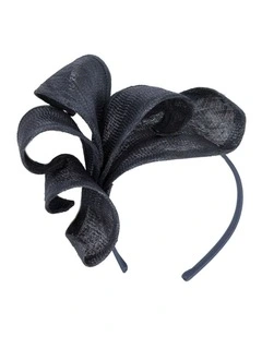 Max Alexander Navy Sinamay Flames Racing Fascinator MA938N