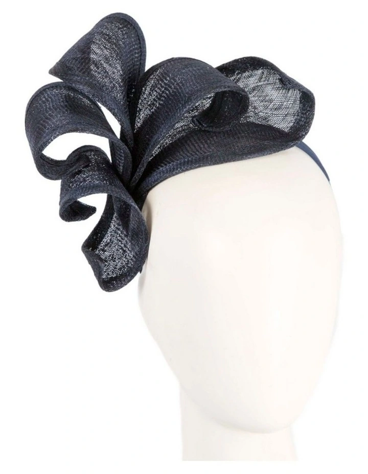 Max Alexander Navy Sinamay Flames Racing Fascinator MA938N image 2