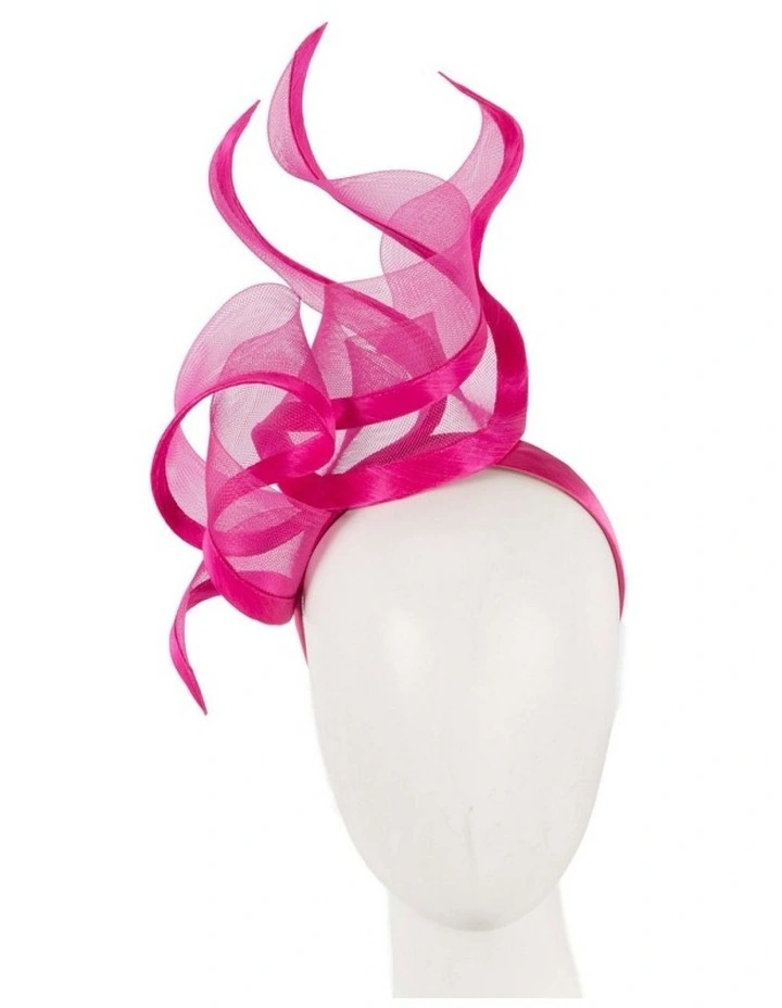 Bespoke hot pink racing fascinator by Fillies Collection S253HP image 2