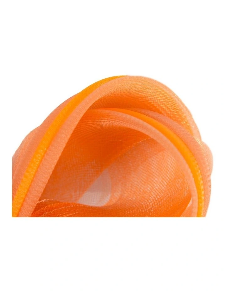 Fillies Collection orange crinoline bow fascinator S327OR image 3