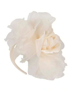 Fillies Collection Large Cream Silk Flower Fascinator S260C