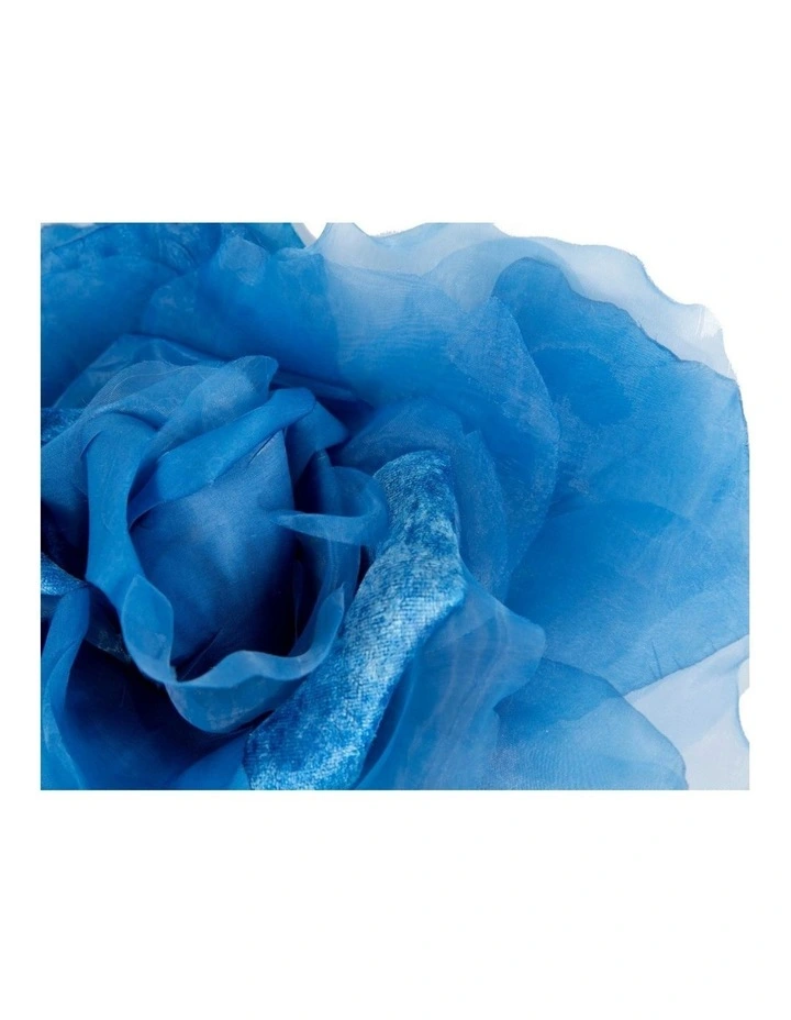 Large royal blue silk flower fascinator - Fillies Collection S260RB image 3