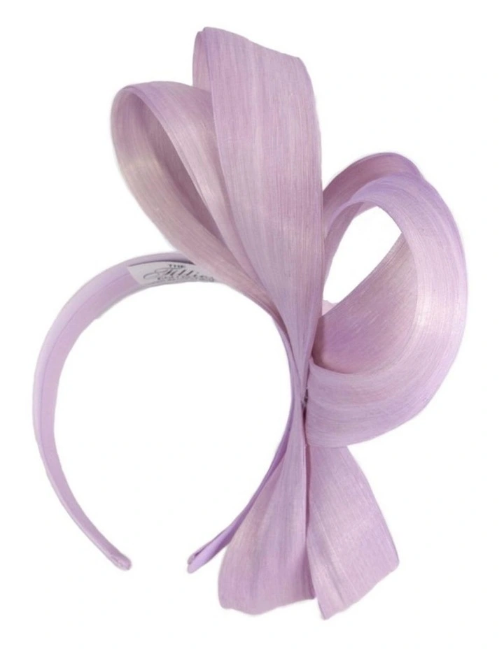 Fillies Collection light lilac silk abaca loops racing fascinator S344LLI image 4