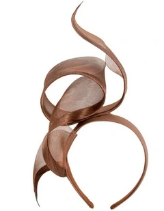 Fillies Collection Sculptured Coffee Racing Fascinator S246CF