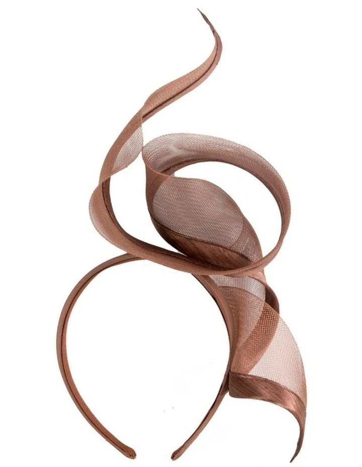 Fillies Collection Sculptured Coffee Racing Fascinator S246CF image 4