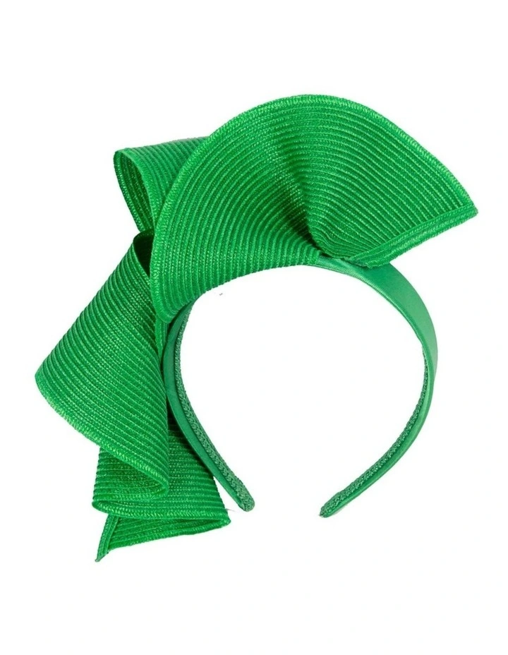 Max Alexander large green wave racing fascinator MA955G image 1