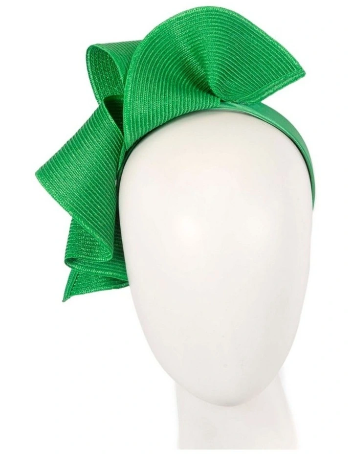 Max Alexander large green wave racing fascinator MA955G image 2