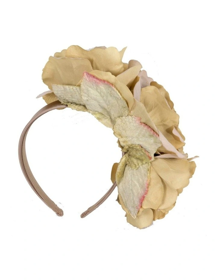 Max Alexander olive flower fascinator headband MA935OL image 4