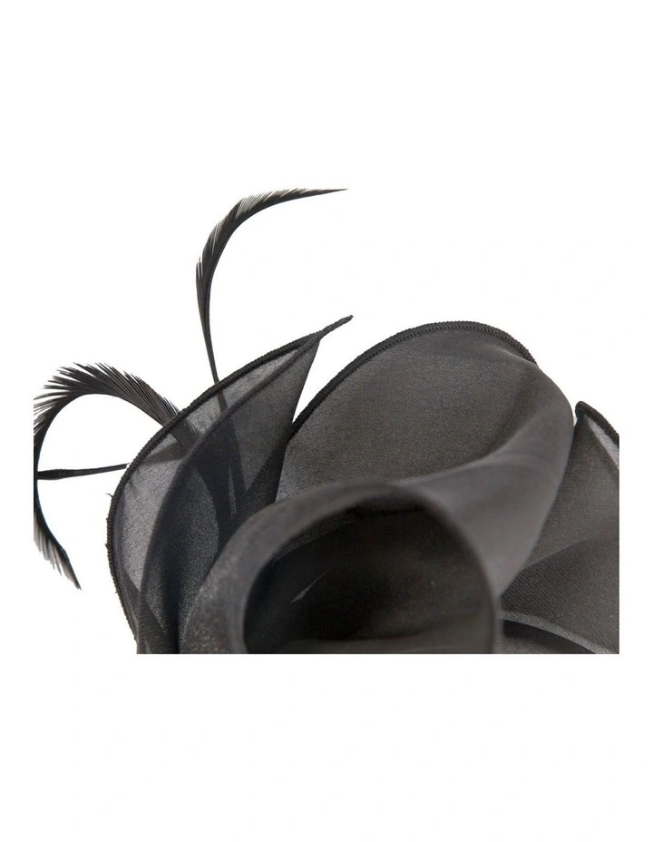Black organza bow fascinator by Max Alexander MA984B image 3