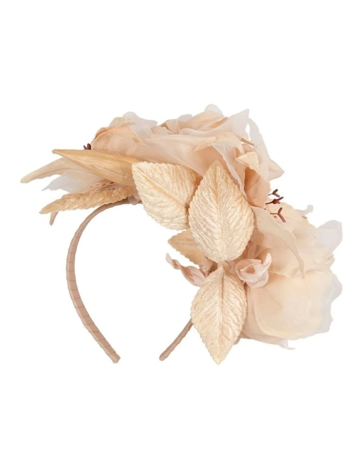 Max Alexander MA905NU Large Nude Flower Fascinator on Headband image 4