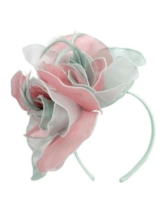 Max Alexander Pink and Mint Organza Fascinator MA983PIMI