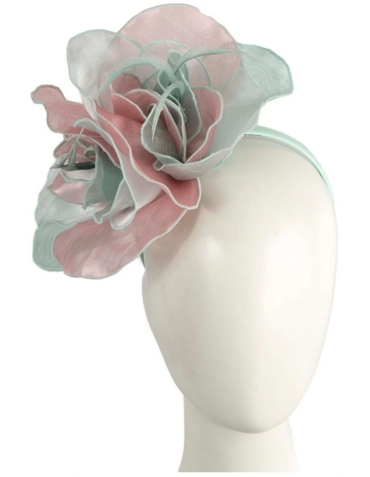 Max Alexander Pink and Mint Organza Fascinator MA983PIMI image 2
