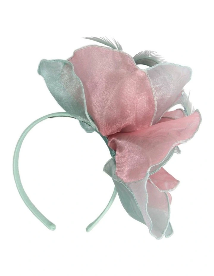 Max Alexander Pink and Mint Organza Fascinator MA983PIMI image 4