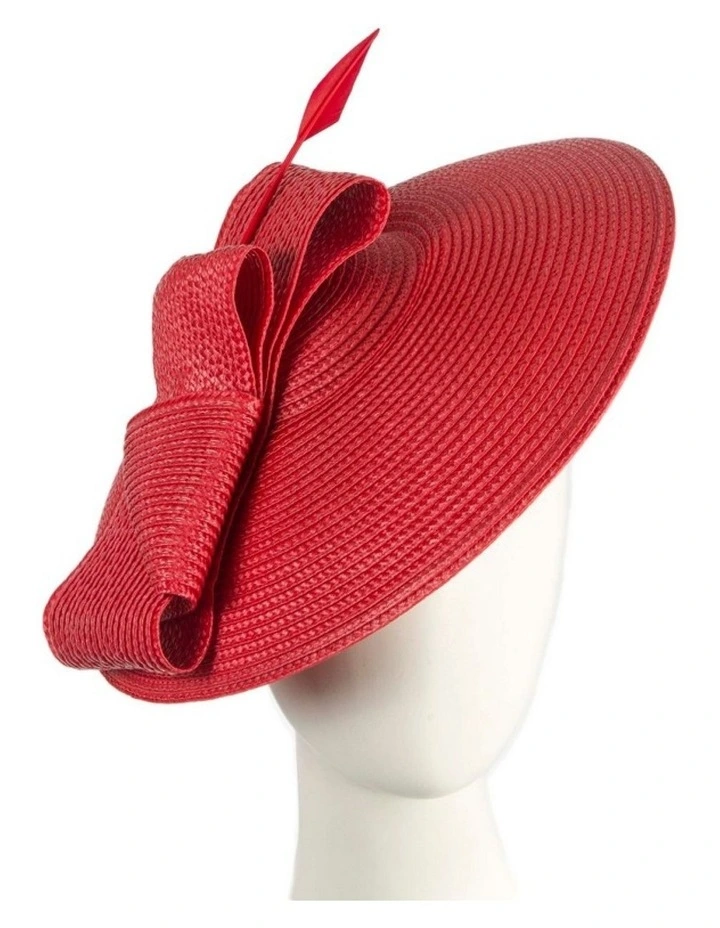 Max Alexander red saucer fascinator MA979R image 2