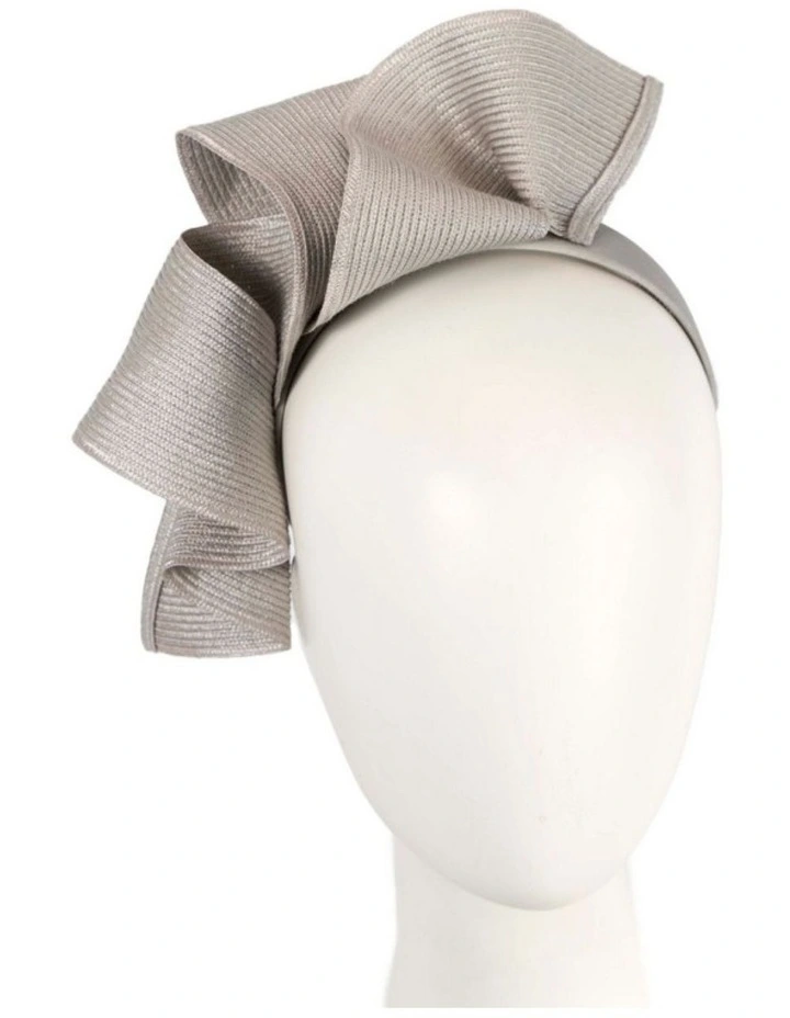 Max Alexander MA955S large silver wave racing fascinator image 2