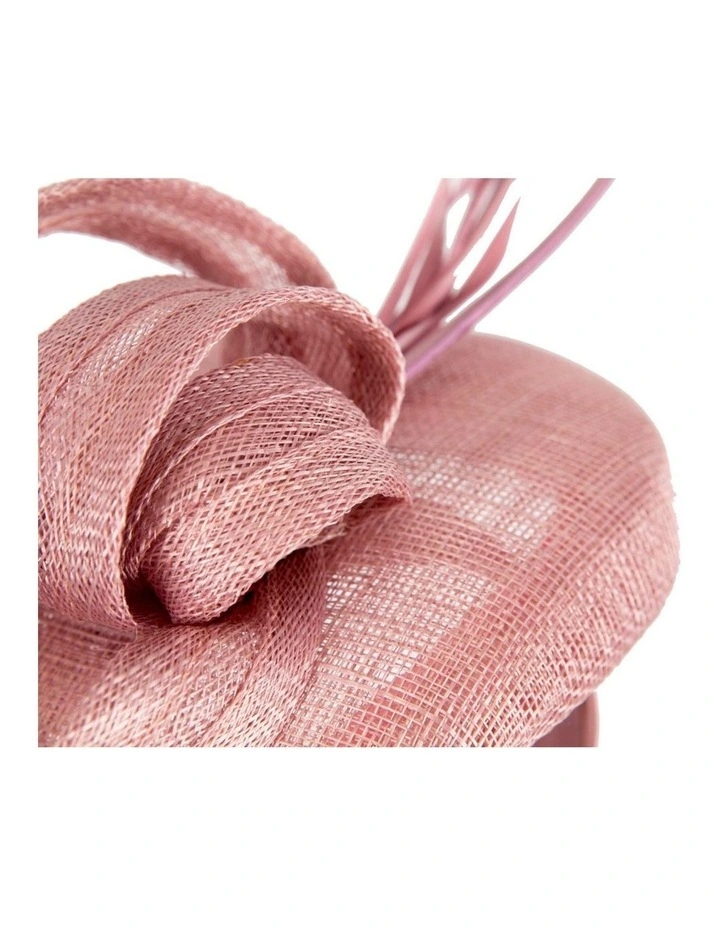 Max Alexander Dusty Pink Sinamay Pillbox Fascinator MA936DP image 5