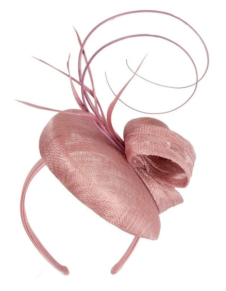 Max Alexander Dusty Pink Sinamay Pillbox Fascinator MA936DP image 6