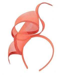 Sculptured Coral Racing Fascinator by Fillies Collection S246CR