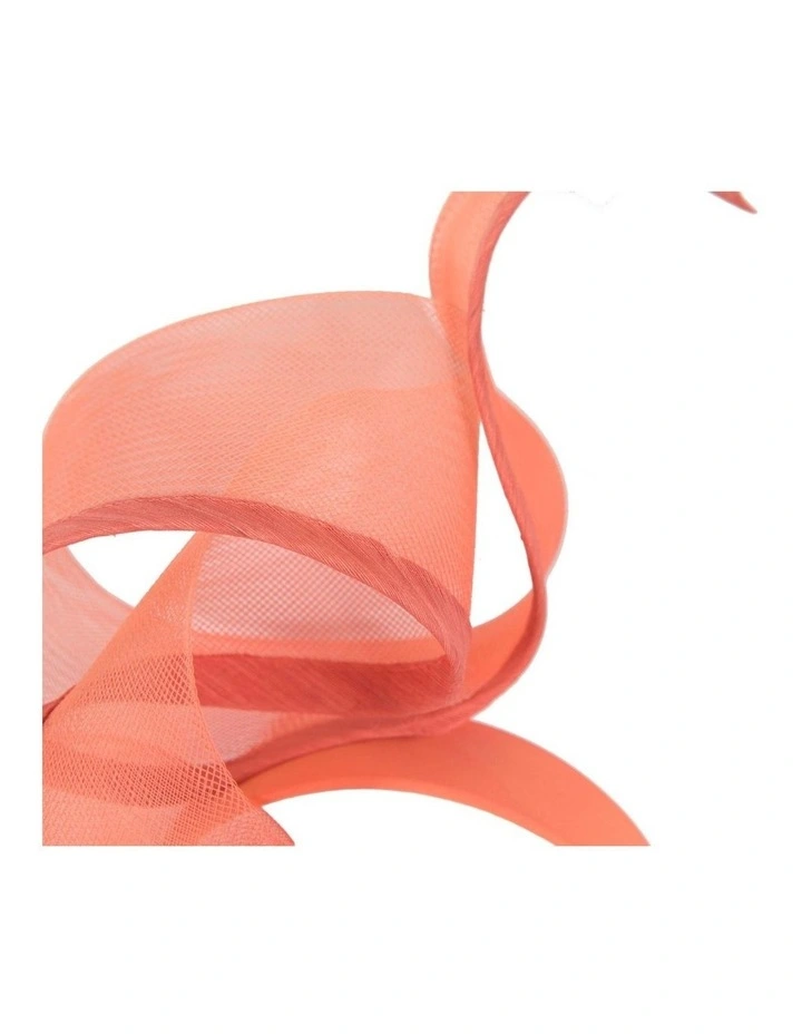 Sculptured Coral Racing Fascinator by Fillies Collection S246CR image 3